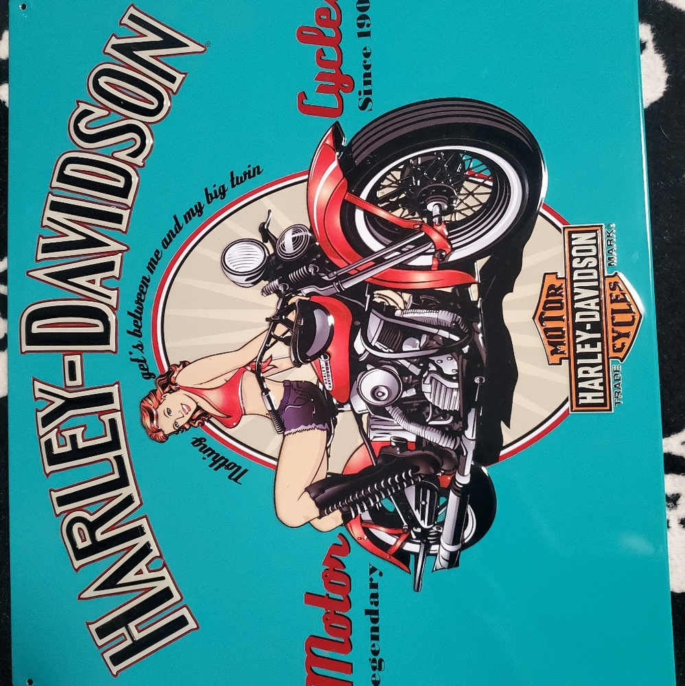 Harley Davidson Tin wallhanging